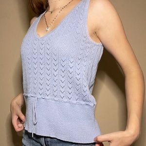 blue vintage sweater vest